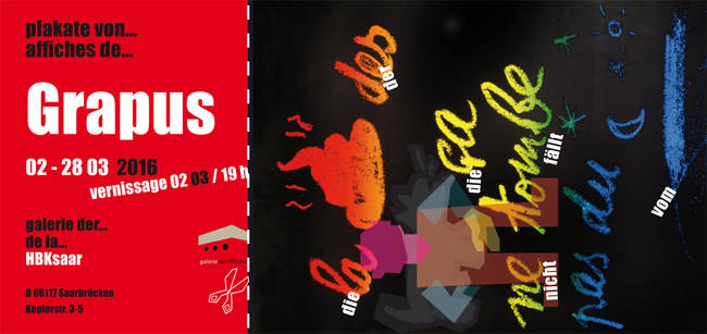 Plakate von / affiches de grapus – Pariser Grafikkollektiv in der Galerie der HBKsaar
